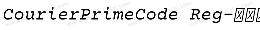 CourierPrimeCode Reg字体转换